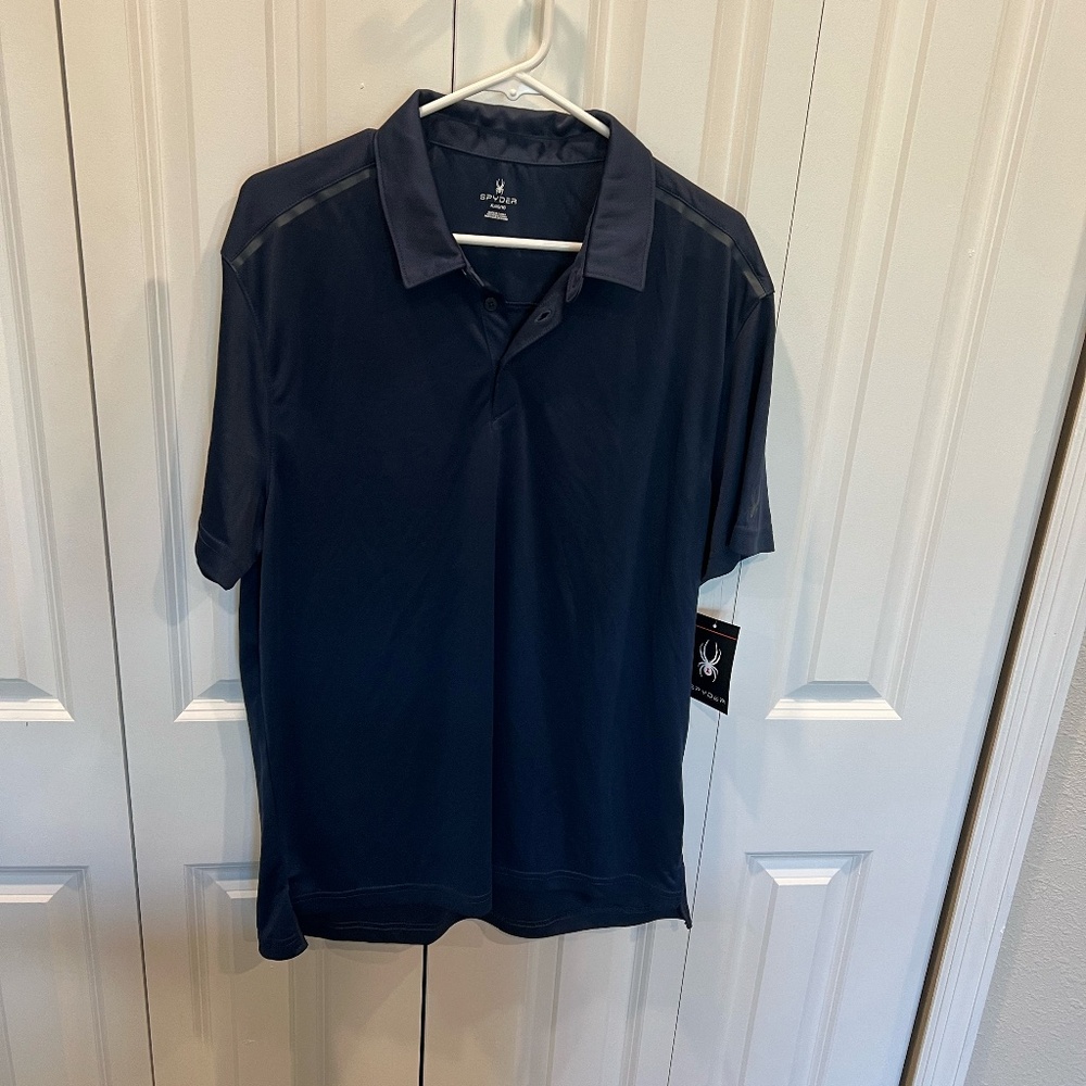 Spyder Men's Freestyle Blue Polo NWT